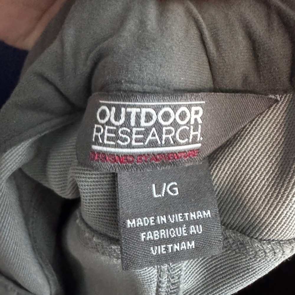 Outdoor Research Cirque II Pants Womens Large Gray Softshell Stretch Wind Water - Picture 6 of 10